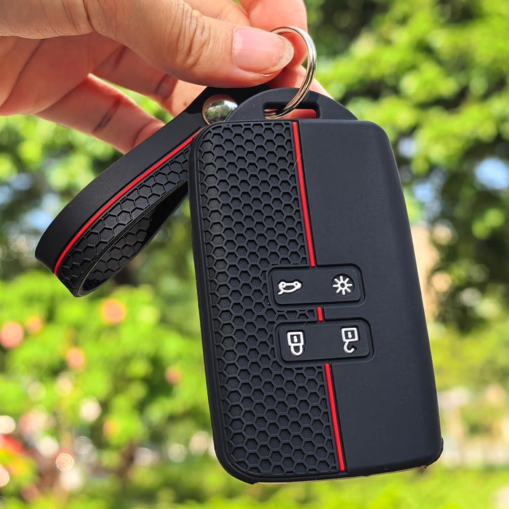 Silicone Keychain Car Key Cover For Renault Koleos Kadjar Captur Megane Talisman Espace Clio Zoe Scenic 4 Arkana Dacia Sandero