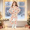 Kids Christmas Print Hooded Sweatshirt Set for Boys and Girls