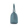 Longchamp Le Pliage Green Long Handle Zipper Button Recycled Canvas With Leather Trim Dumpling Tote Handbag Women Handbag Light-Blue 2605919P65