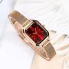 Simple And Versatile Casual Watch Women'S Square Retro Mesh Strap Watch Waterproof Quartz Women'S Watch