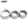 3Pcs For Dodge Durango SRT GT 2014 2015 2016 2017 2018 2019 2020 Car Interior Volume AC Radio Switch Knob Button Cover Ring Trim OO1