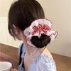 French Sweet Lace Intestine Loop Headband Women's Large Elastic Hair Rope Ringfor Girls Fashion Hair Accessories Headwear