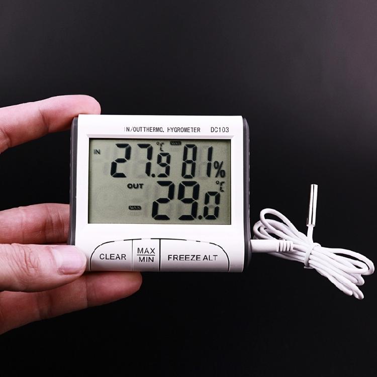 Termometer Hygrometer LCD-skärm Digital Fuktighetssensor Temperaturmätare