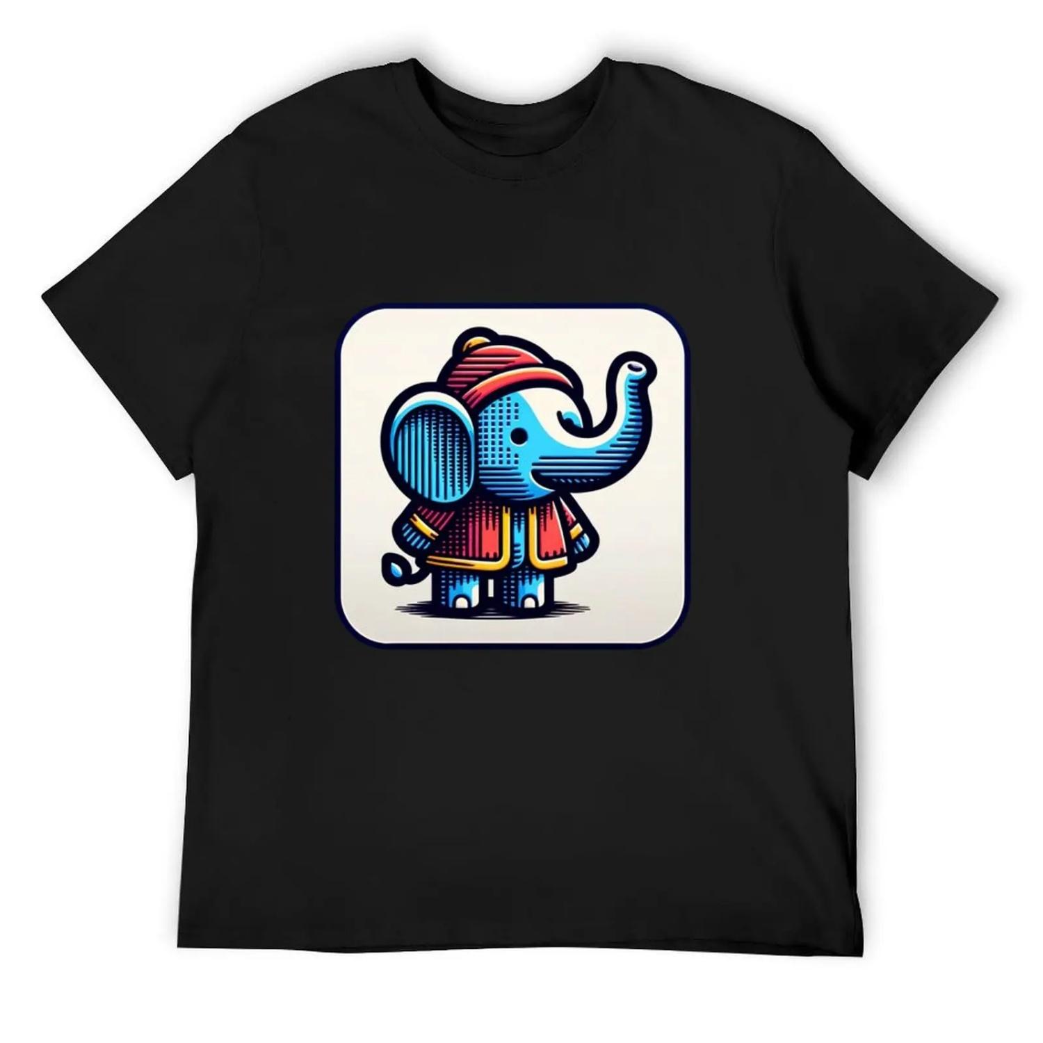 

babar elephant T-Shirt boys whites cute tops cheap stuff croswit shirt man t shirts for men pack XXXXXL чорний