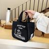 Stylish and cute canvas bag Bento bag New go out small portable lightweight tote bag Daily walking hand bag