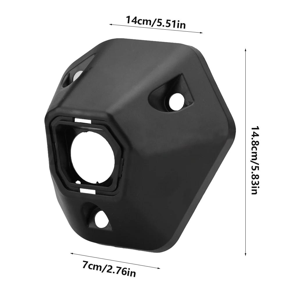 Motorcycle Glossy Carbon Fiber Exhaust Tip Guard Protector Black Muffler Exhaust Pipe Tip Cover Accessories For Honda ADV150/160