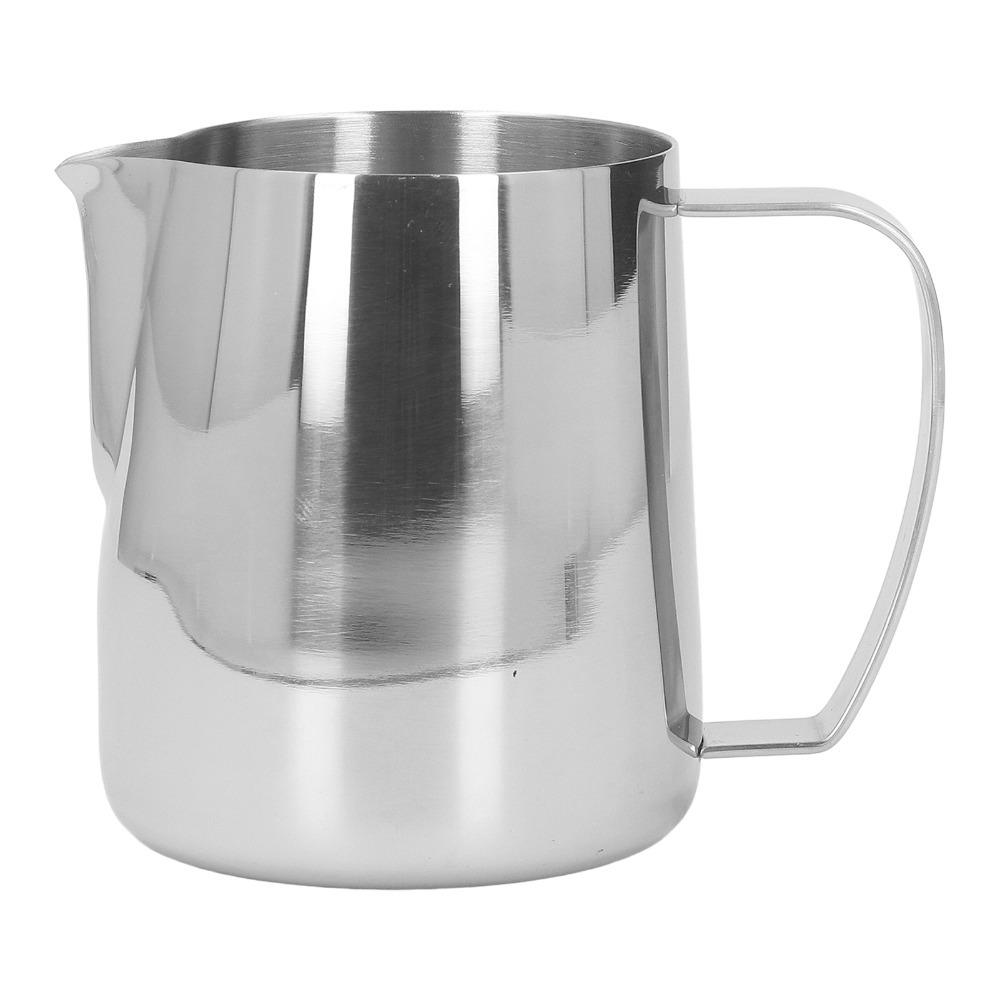 450ml Milk Frother Cup Tip Mouth Stainless Steel Milk Frothing Pitcher Coffee Making серебряный