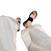Height Increase of 4cm~ One Word with Outer Wear Cover Toe Herringbone Flat Bottom Toe Cool Slippers Women's Summer French Holiday Style Beach Shoes