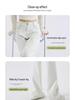 Women's High Waist Mint Green Tencel Jeans - Slim Fit, Raw Edge, Straight Wide Leg, Summer 2025 Collection