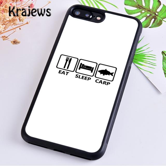 Krajews CARP FISHING FISH Printed Soft Phone Case Cover For iPhone 17 Air 16 15 14 plus 11 12 13 pro max coque Fundas