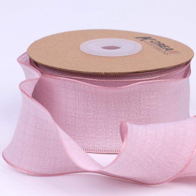 High Quality Korean Edition Solid Color Lace Pleated Ribbon Butterfly Clip Hairpin Raw Material Diy Gift Wrapping Ribbon