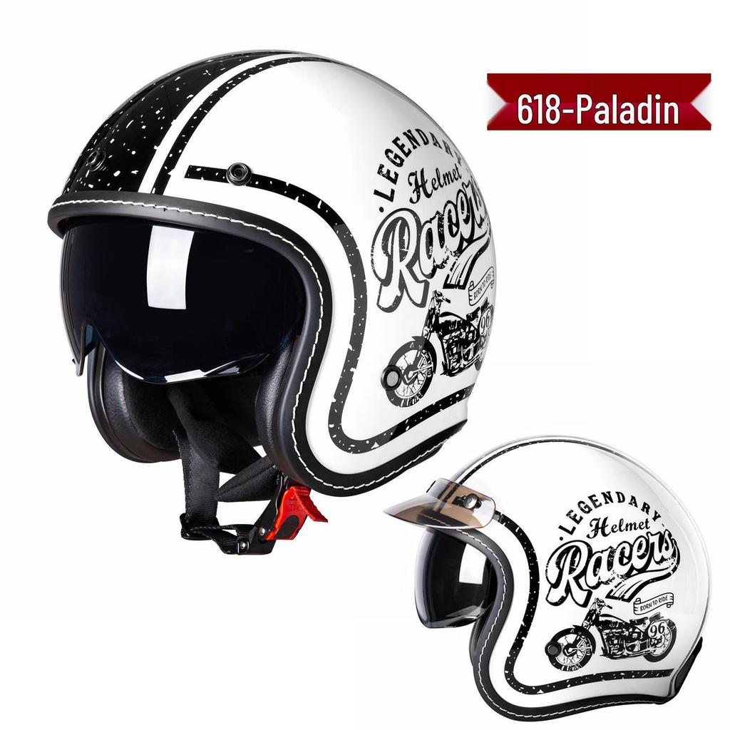 Retro Eagle Head Three-Quarter Motorcycle Helmet