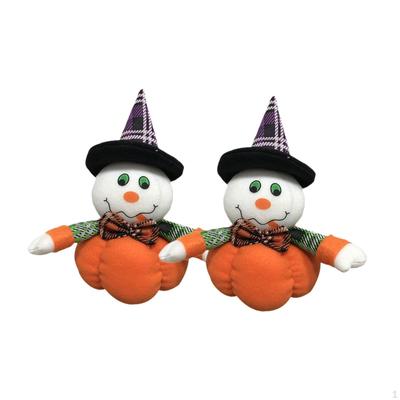 2 Pieces Halloween Decorations Pumpkin Dolls Cute Toys,Cloth,Creative Gifts for Indoor