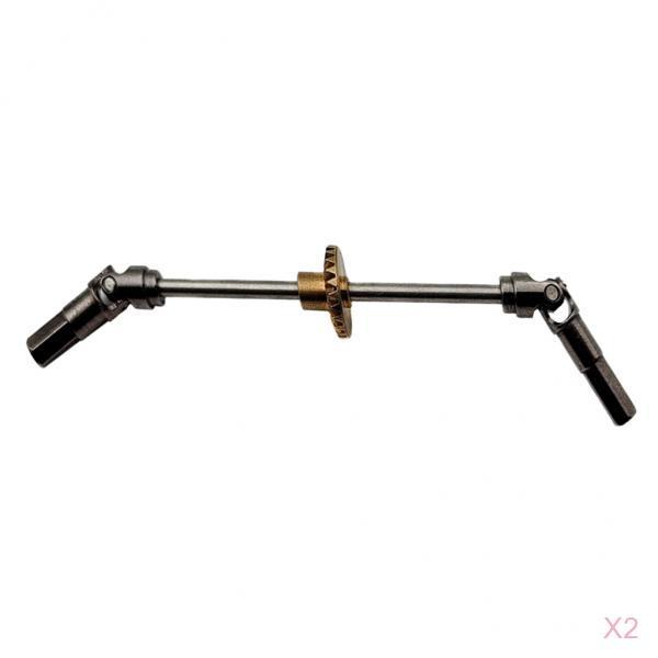 2 Pieces Universal Metal Drive Shaft For WPL B14K B16 C24 RC