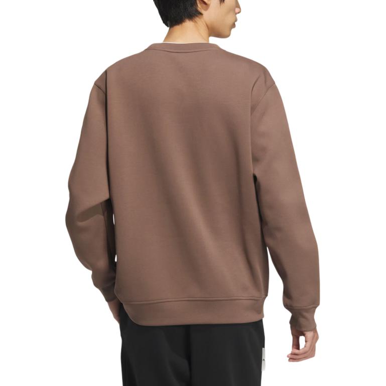 adidas Sweatshirts Men's Brown Crew Neck Moderate Other JM3411