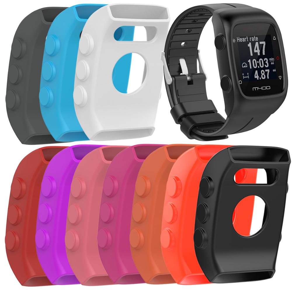 Silicone watch Case For Polar M400 M430 GPS Universal Sport SmartWatch Replacement Durable Protective Shell cover for POLAR M400