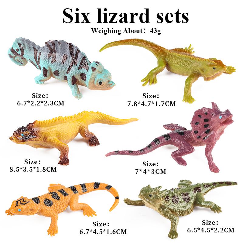 Oenux Mini Wild Wild Forest Animals Insect Dinosaur Model Owl Fox Squirrel Hedgehog Fox Frog Figurines Cake Toppers Kid Toy Gift