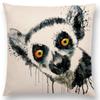 Federa per Cuscino Animali Acquerello Testa Ritratto Muflone Leone Leopardo Tigre Orso Aquila Cavallo Cani Cuscino Decorativo per Divano Casa