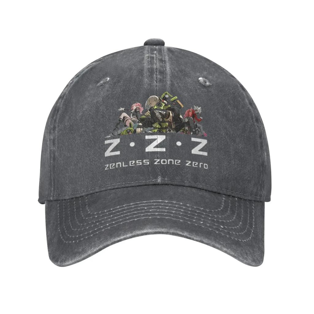Zenless Zone Zero Video Game Sun Baseball Cap Couple Washed Hats High Quality Print Sports Baseball Caps Birthday Present