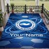 Custom Text Printed Rug Brighton & Hove Albion Football Non Slip Floor Carpet For Home Room Decor