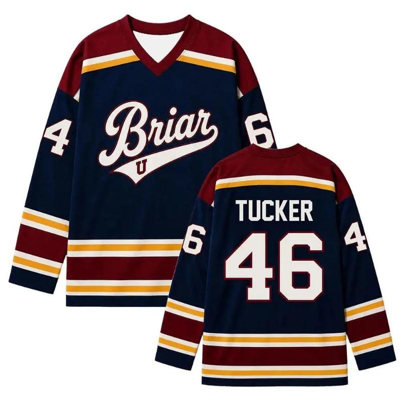 Bărbați Femei Briar University Hockey Jersey Graham 44 22 DI LAURENTIS 66 Tucker46 Tricou cu mânecă lungă Tricou Femei