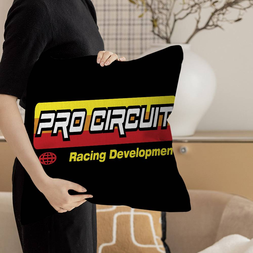 Pro-circuits Motorcycle Racing Decorative Room Aesthetics Pillow Case Home Decor Bedroom Sofa Bed Couch Pillow Cover 45x45