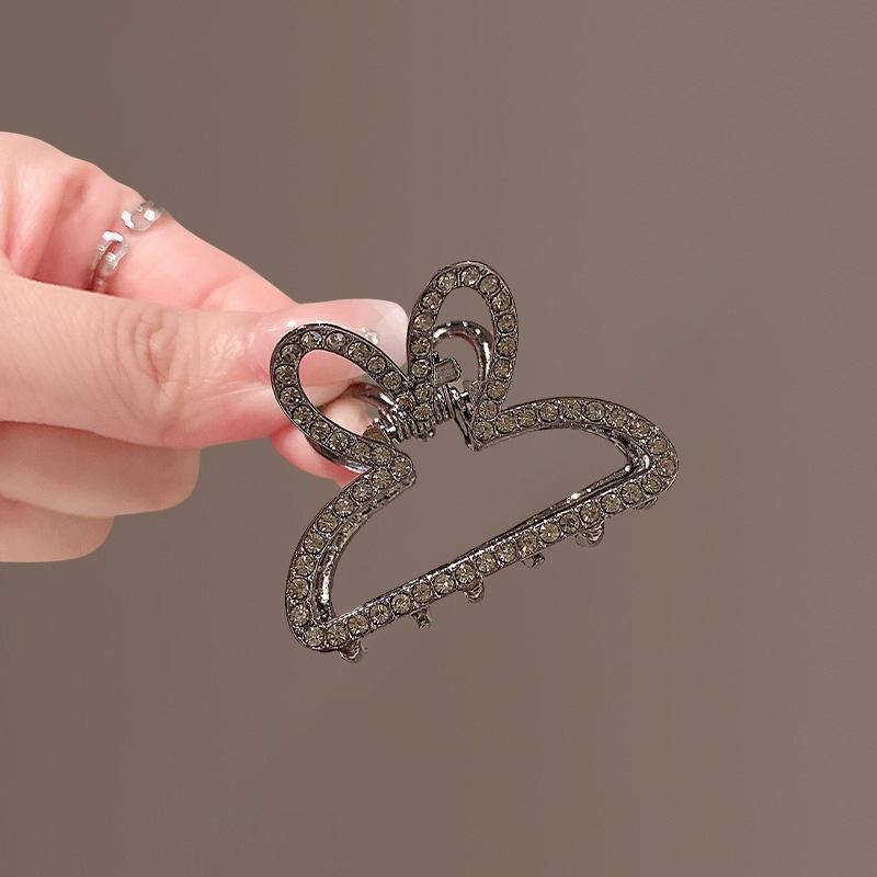 Cute Black Medium Rabbit Ears Hairpin for Short Hair