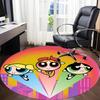1pc Powerpuff Girls Office Round Area Rug, Under Office Chairs Bedroom Living Room Home Decor, Room Deco, Available in Various Sizes
