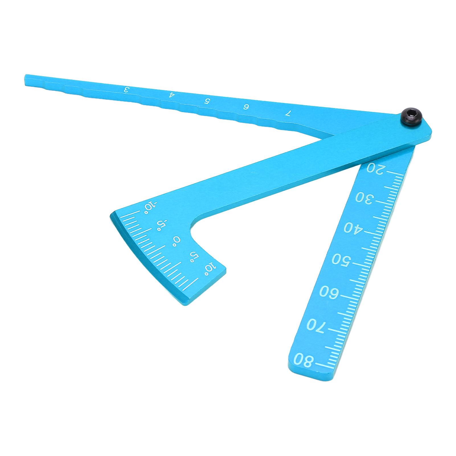 

RC Регулируемый алюминиевый штангенциркуль для измерения высоты колеса, обода, угла развала, линейки, инструмента UniversalBlue