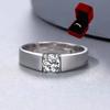 Moissanit Diamantring, Imitationsdiamant Dam Lätt Lyx, Nisch High-End Delikat Ring