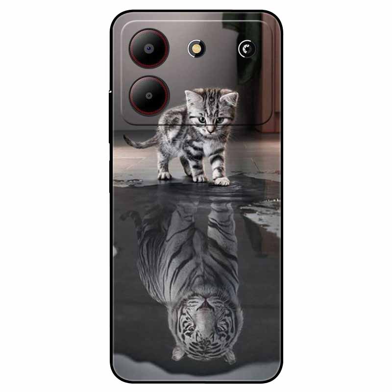 For ZTE Blade A54 4G Case Shockproof TPU Soft Silicone Phone Covers for ZTE Blade A 54 Funda Painted on for BladeA54 Luxury Capa