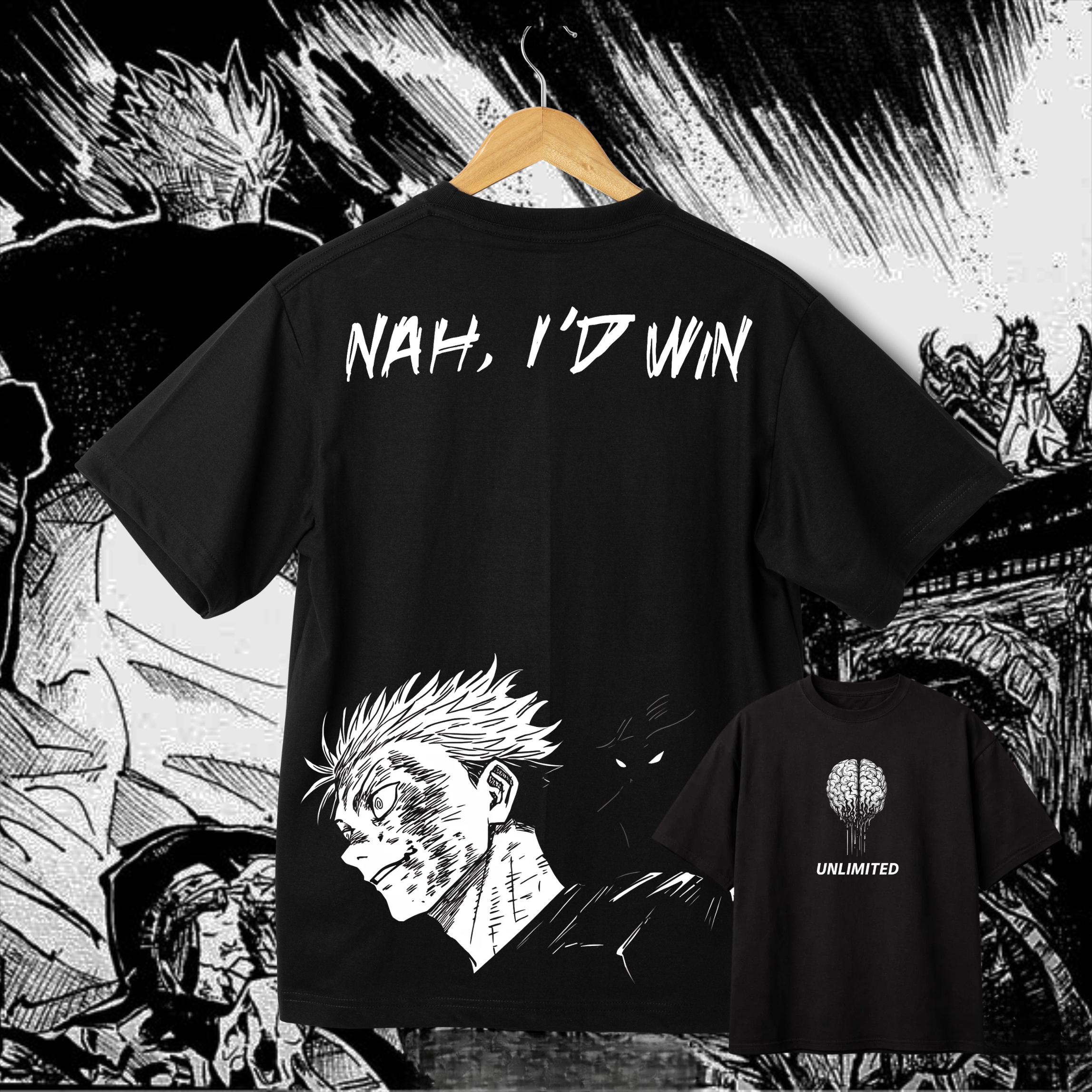 

Men s Jujutsu Kaisen Gojo Satoru T-Shirt Anime Nah, I d Win Unlimited Void Graphic Short Sleeve Crew Neck Streetwear Fan Gift S разноцветный