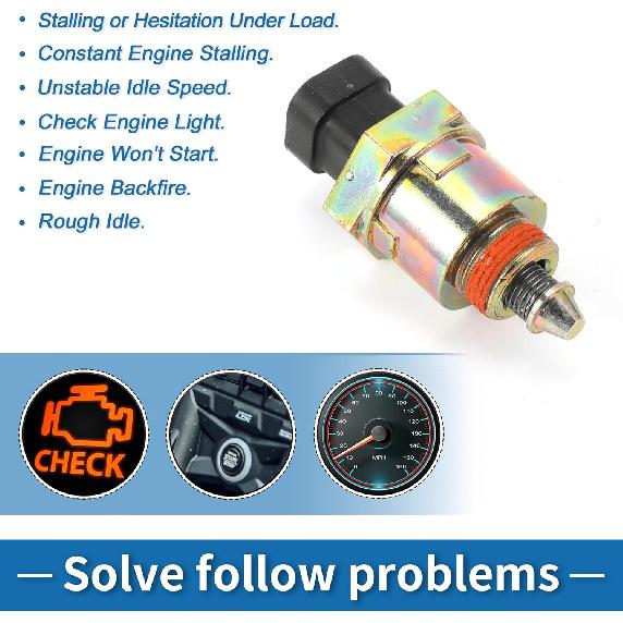 Leerlaufregelventil für Chevrolet Corvette 1982-1984, für Chevrolet Camaro 1982-1983 Ersetzt Nr.17078832 IACV Leerlaufmotor Leerlaufregelventil