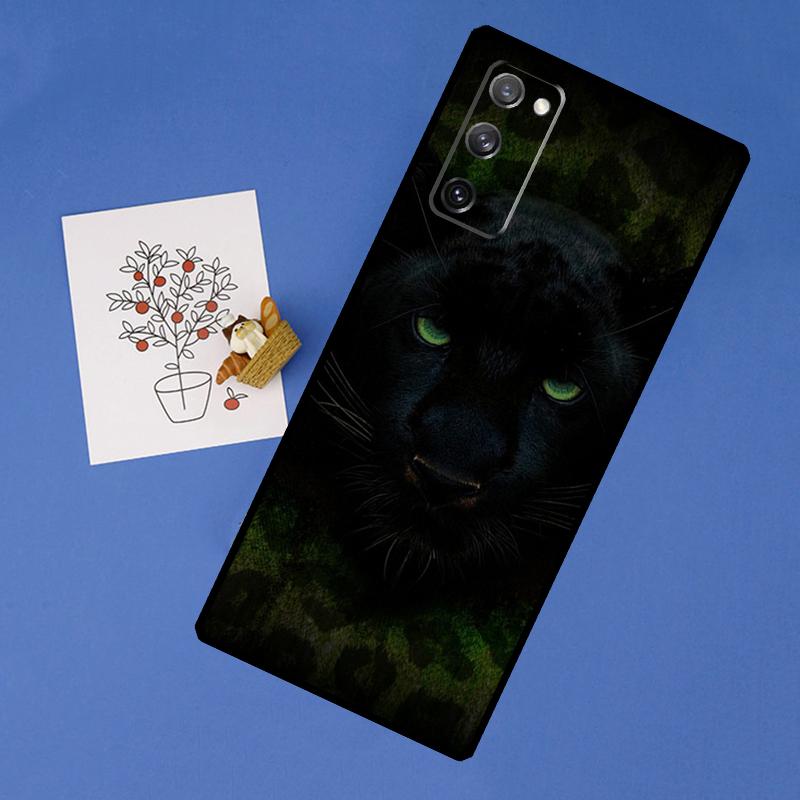 Tier Panther Handyhülle Für Samsung Galaxy S25 Ultra S9 S10 S20 S21 S22 Plus S24 FE S23 Ultra Rückabdeckung