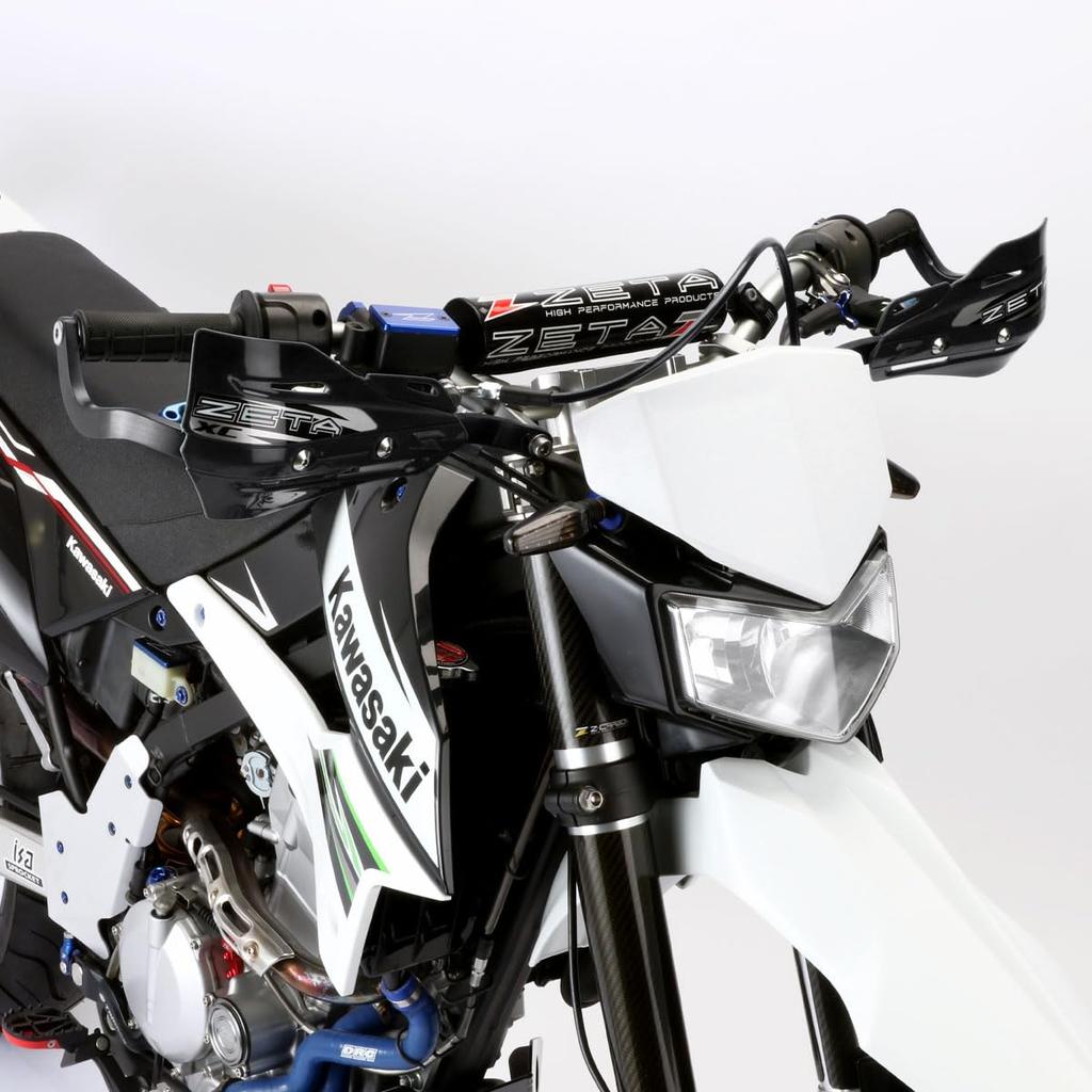 ZETA RACING Armor Handguards Bend XC Kit Kit for Standard Diameter Compatible Handlebar Inner Diameter Dirtfreak F5344 Part Black/Black All-in-One
