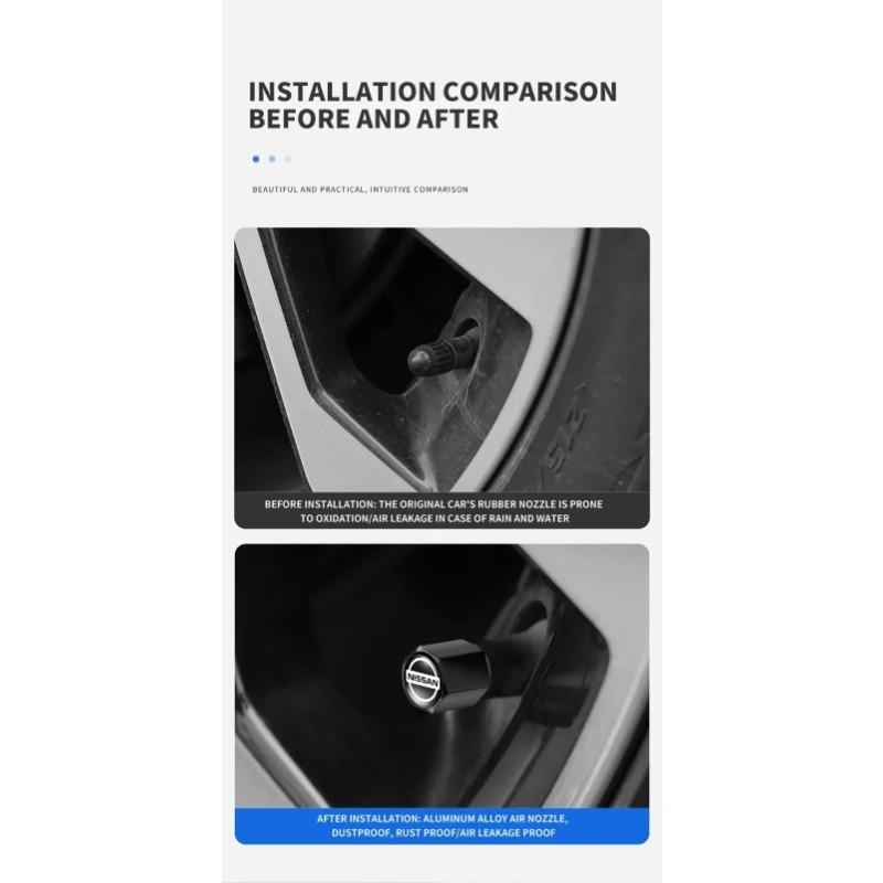 5pcs Car Tire Valve Cap Wheel Stem Cover with Wrench KeyChain For Nissan Nismo Sylphy Juke Qashaqai Titan Altima Xtrail Patrol