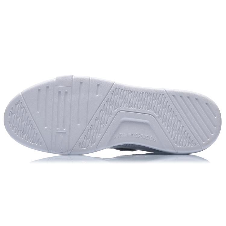 New LiNing Wave SPWV Lite Coverage Anti Slip And Wear Resistant Low Top Skateboard Shoes White Gray AGCR037-1