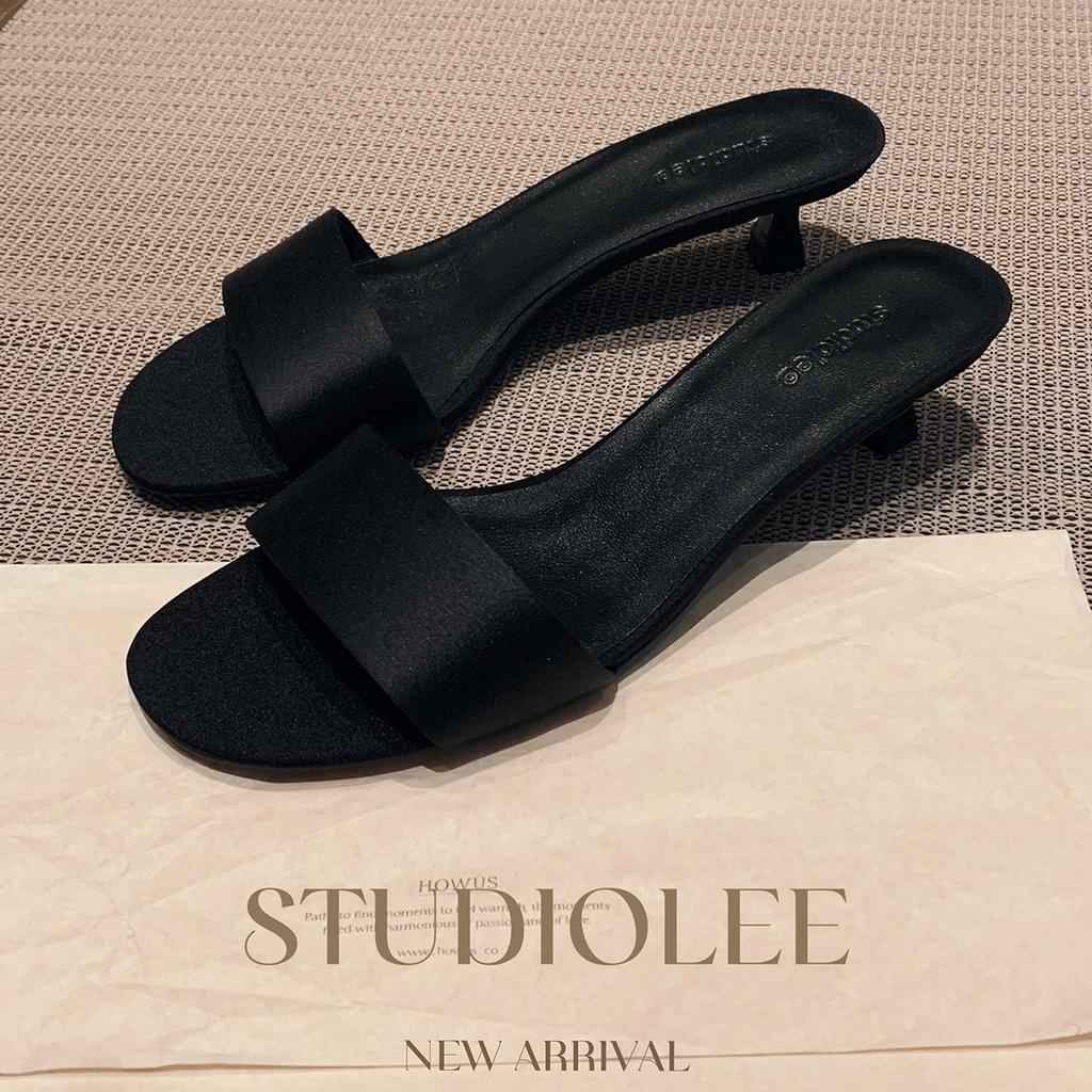 Sheepskin Version~ Grape Mother, the Same Row Style, Minimalist Silk Elegance, with Kitten and Sandals for Women's Summer Wear