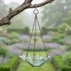 Hanging Metal Bird Feeder with Detachable Flower Bowl Weather-proof Outdoor Garden Patio Yard Bird Bath Watering Feeding Bowl