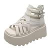 Fashion 2025 Designers Women Summer Sandals Open Toe 8CM Platform Wedge Sneakers Women Casual Shoes Beach Sandálias Das Mulheres