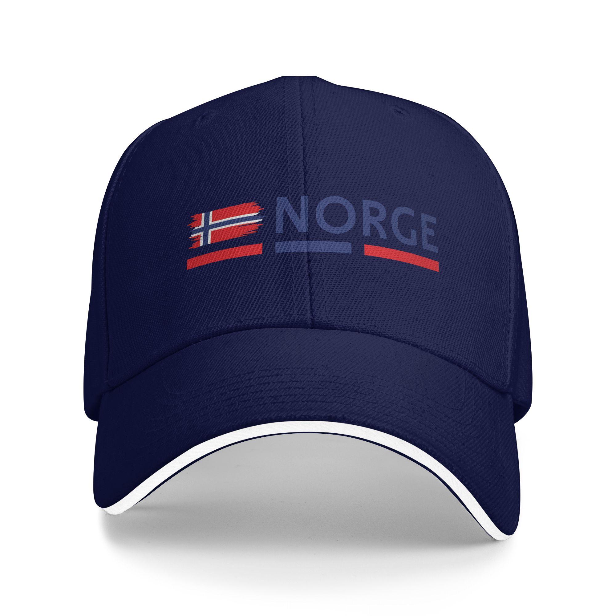 

Norway Flag design Baseball Cap y2k Funny Female Male Trucker Hat Breathable Design Outdoor Gym Snapback Cap Birthday Present One Size