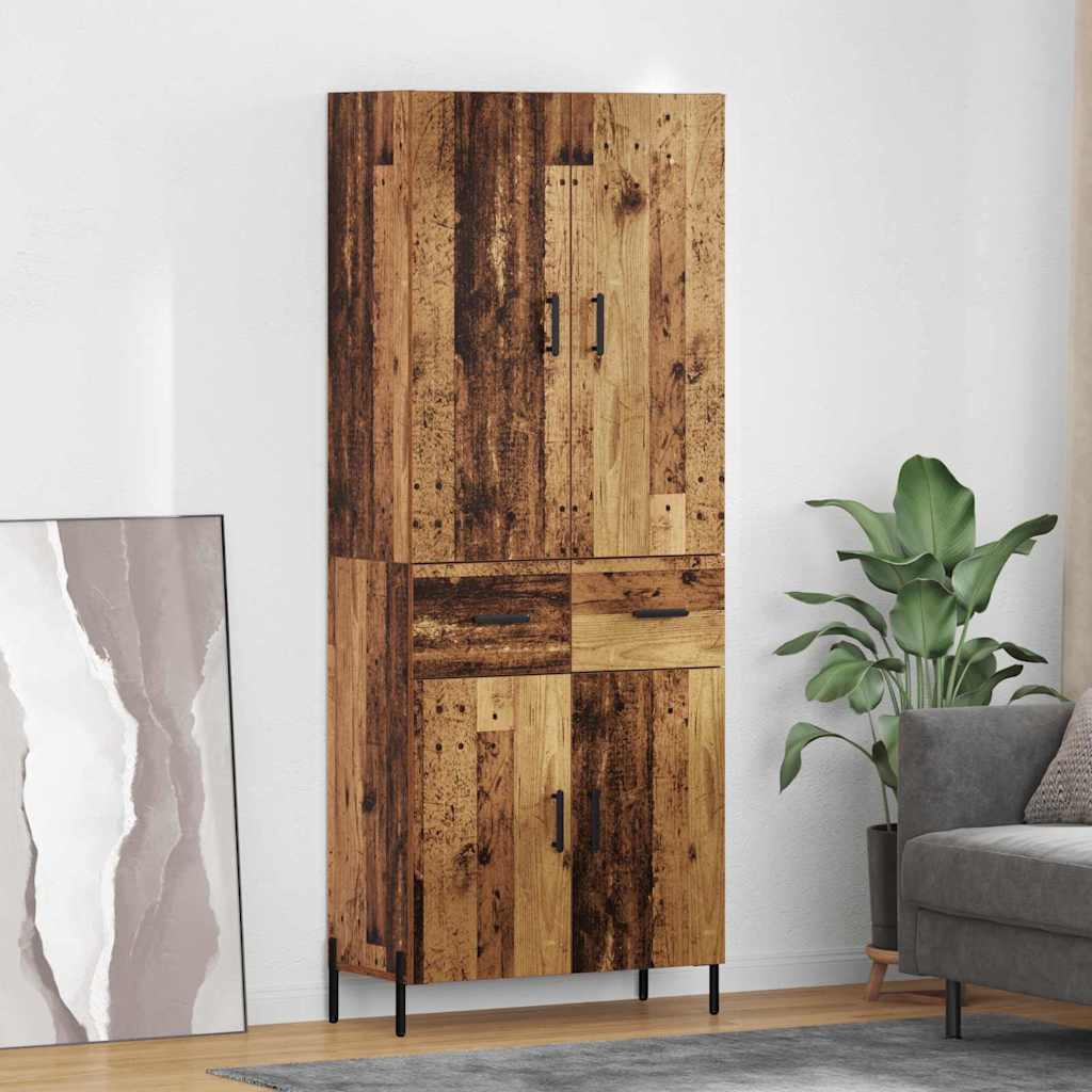 Highboard Reclaimed Wood 69.5 x 34 x 180 cm Particleboard