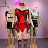 Anime Sexy Bunny Girl Cosplay Costumes Halloween Party Suit PU Leather Sexy Bodysuit Erotic Roleplay Women Sexy Lingerie