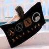 Game Half Life Microfiber Blanket Quick Drying Beach Towels Oversized Printing Super Absorbent Pool Towel Blanket