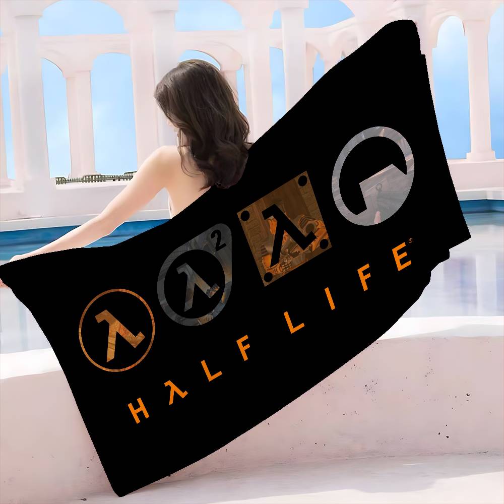 Game Half Life Microfiber Blanket Quick Drying Beach Towels Oversized Printing Super Absorbent Pool Towel Blanket
