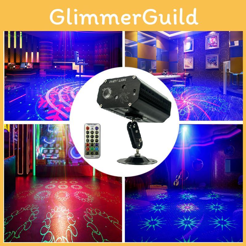 Mini Luz Laser de Palco Com LEDs Piscantes Para Pistas de Dança e Atmosfera de Boate