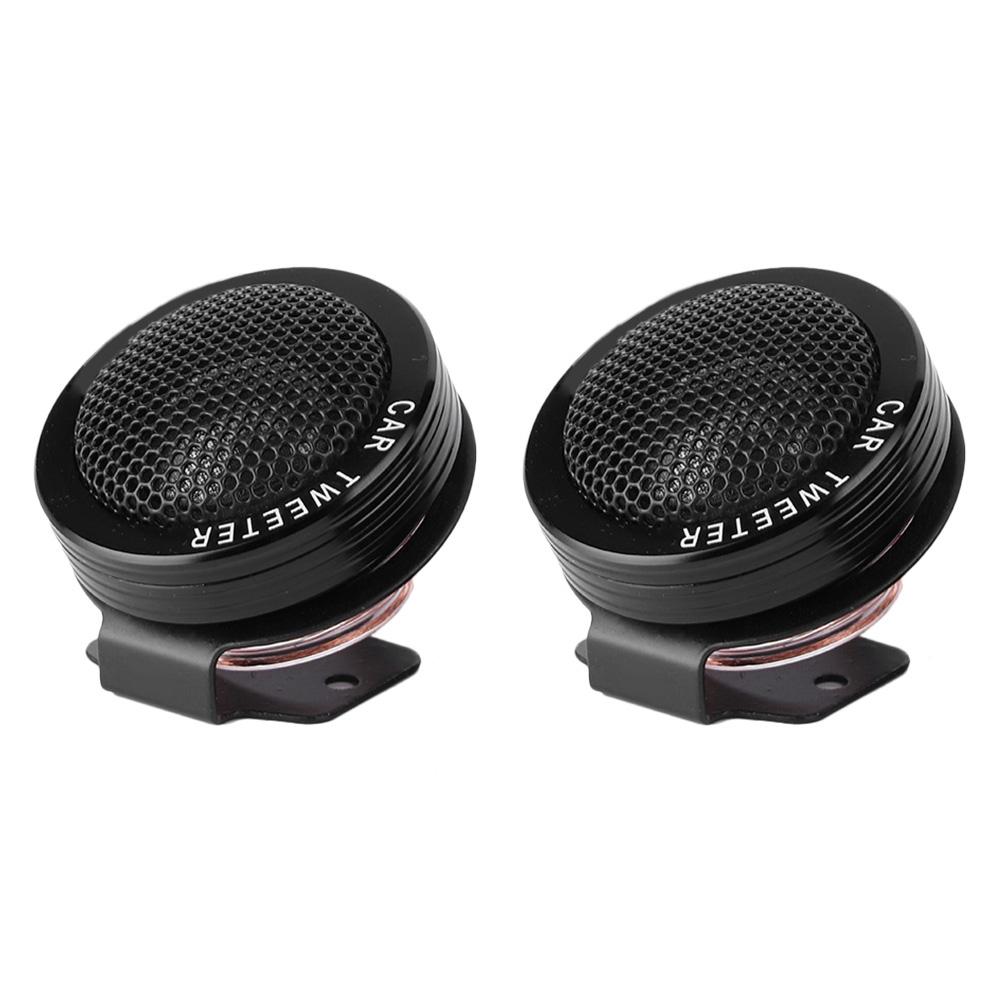 2pcs 150W Dome Tweeter Kit Stereo Music High Sensitivity Speakers for Car Audio SystemBlack