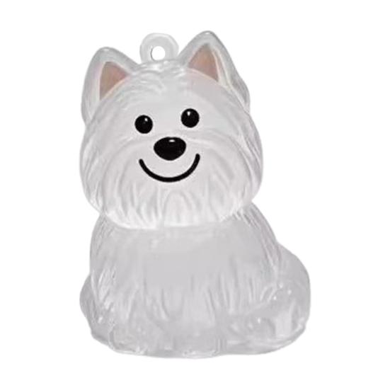 Dog Hair Collector Keychain Dog Shape Charm Keychain Memorial Storage Box Transparent Pet Fur Keepsake Capsule Memorial Gift for Pet Lovers