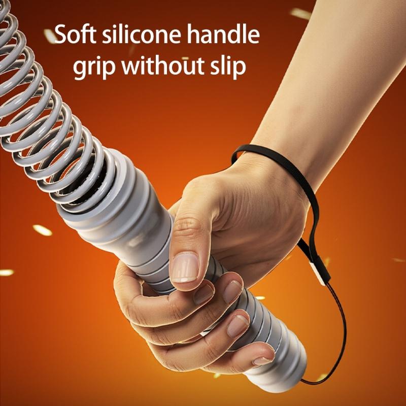 Cordless Battle Rope Fitness Training Full Body Workout Durability Ergonomic Grip for Homes Outdoor Gym Use