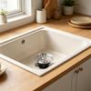 Stainless Steel Kitchen Sink Strainer Stopper Waste Plug Sink Filter Replacement Anti-Clogging Drain Basket Enduring